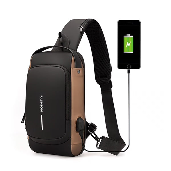 Anti-Theft USB Enabled Luxury Crossbody Sling Bag for Men and Women ๐ฅ