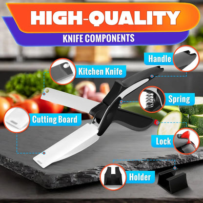 Clever Cutter 2 in 1 Kitchen Knife 🔪🔥