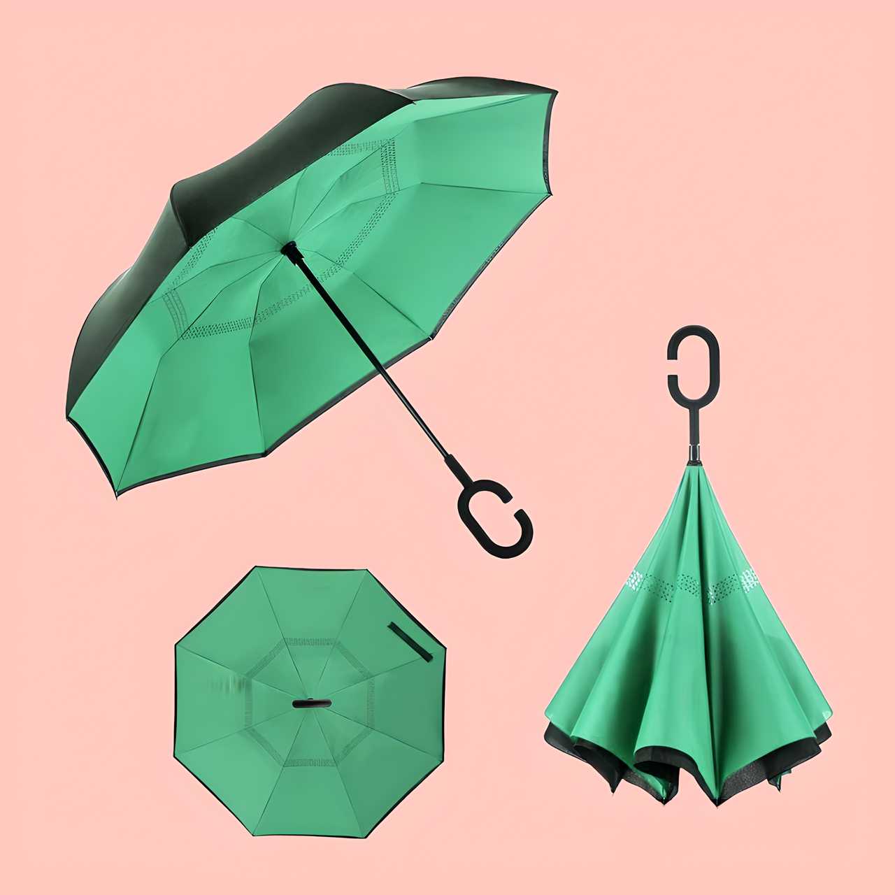 Dual-Layer Reverse Folding Umbrella ☂️💧