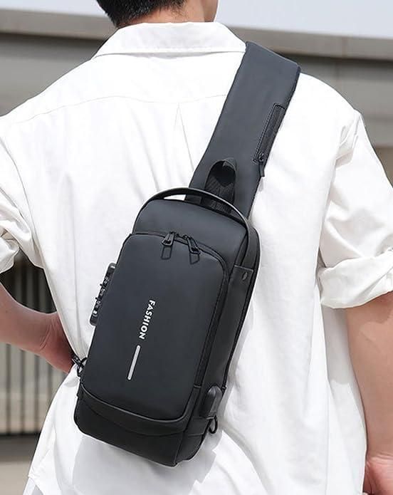 Anti-Theft USB Enabled Luxury Crossbody Sling Bag for Men and Women 🔥