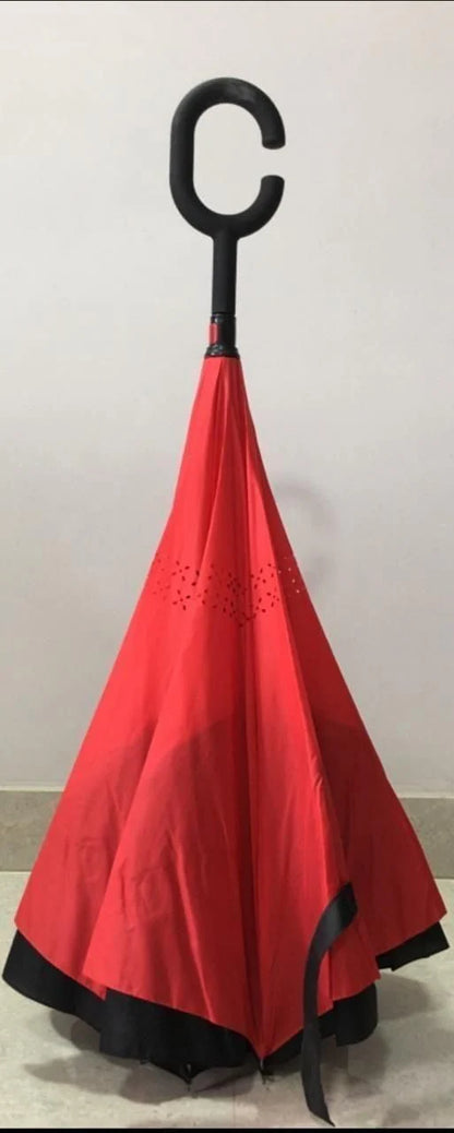 Dual-Layer Reverse Folding Umbrella ☂️💧