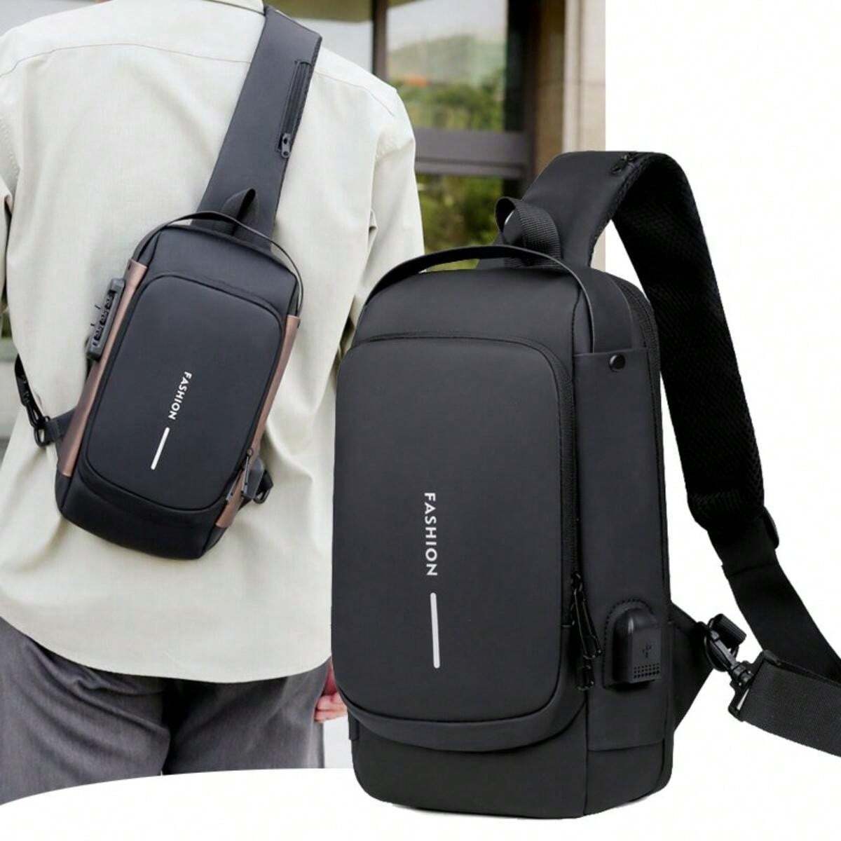 Anti-Theft USB Enabled Luxury Crossbody Sling Bag for Men and Women 🔥