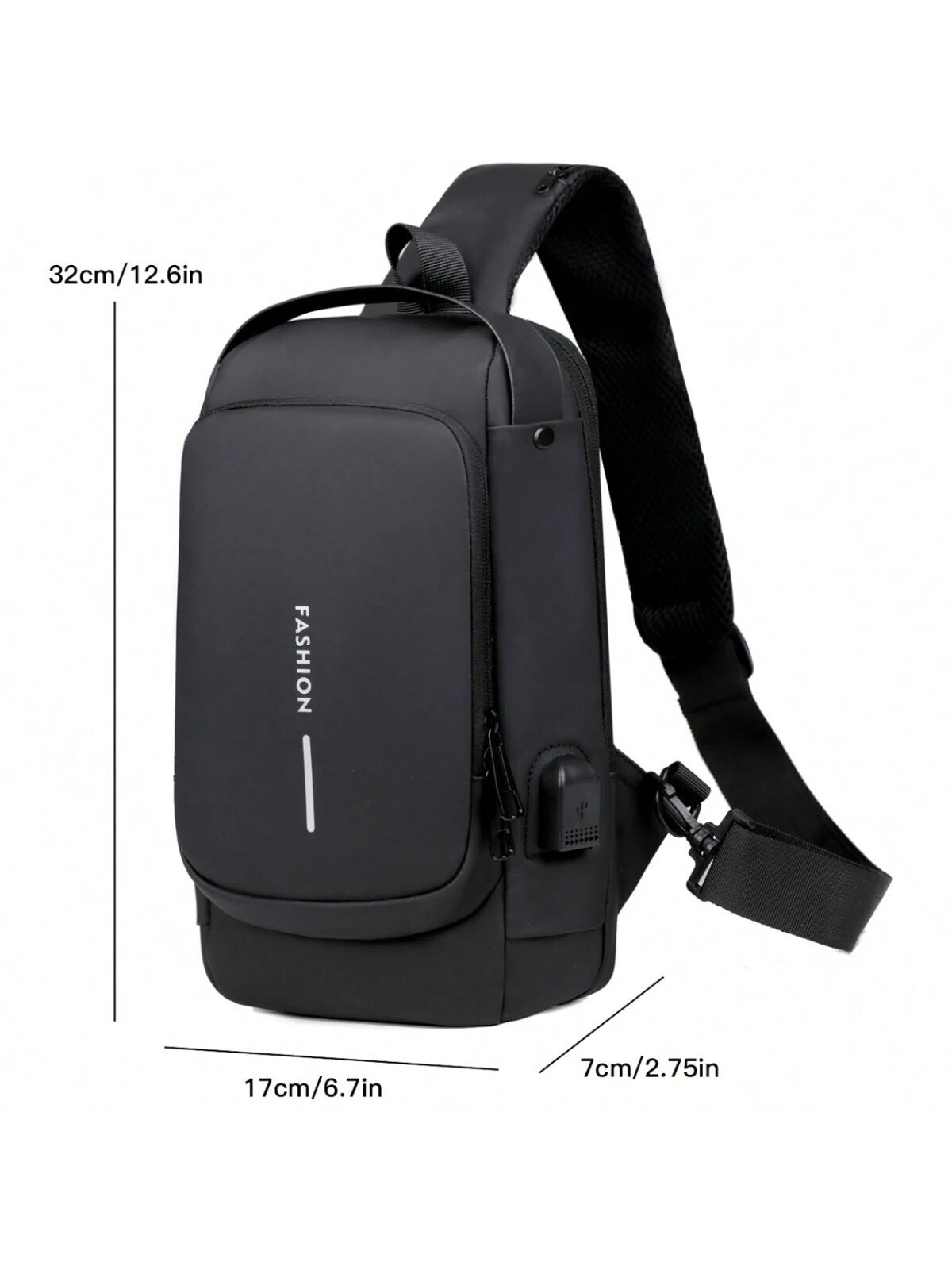 Anti-Theft USB Enabled Luxury Crossbody Sling Bag for Men and Women 🔥